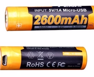 Bateria Fenix 18650 de 2600 mAh ARB-L18-2600U