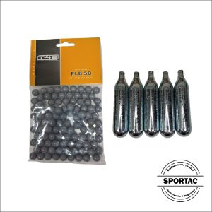 PACK BALINES T4E 100 UNIDADES + 5 CO2 12 GRS
