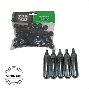 PACK BALINES T4E 50 UNIDADES + 5 CO2 12 GR