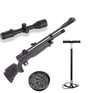 RIFLE PCP BEEMAN CHIEF 2 PLUS 5.5 PACK MIRA, BOMBIN Y POSTON