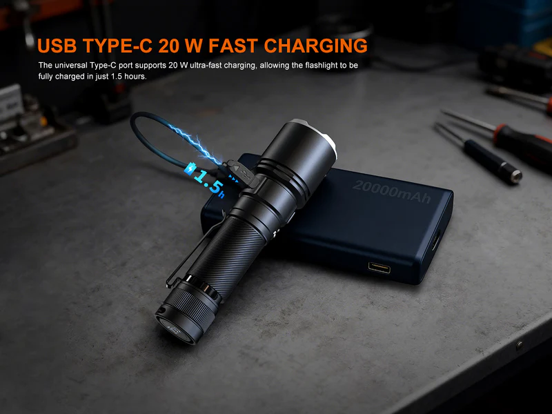 LINTERNA RECARGABLE FENIX C7 PRO 4600 LUMENES - Imagen 6