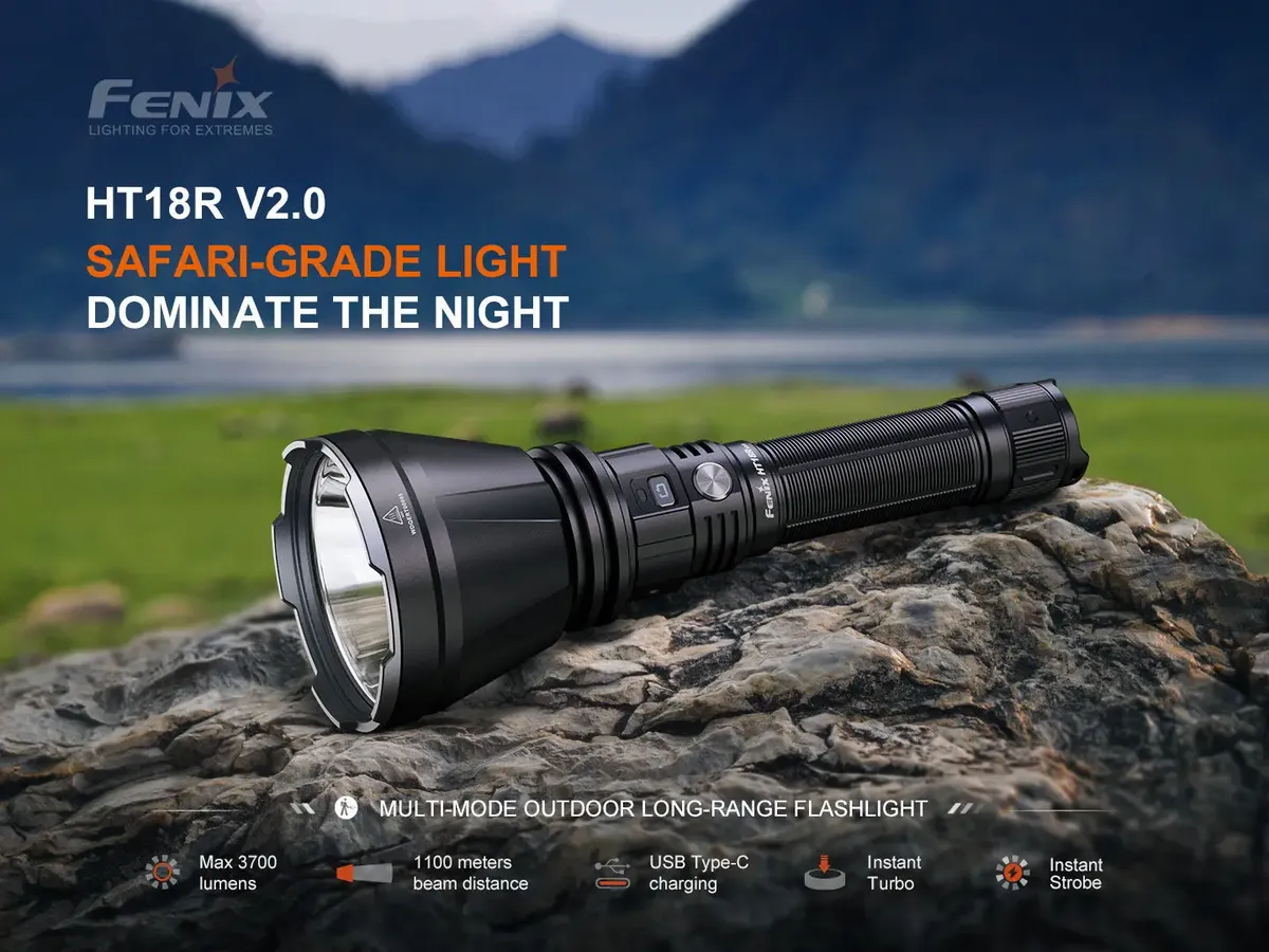 LINTERNA RECARGABLE FENIX HT18R V2.0 3700 LUMENES - Imagen 9