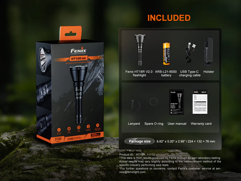 LINTERNA RECARGABLE FENIX HT18R V2.0 3700 LUMENES - Imagen 3